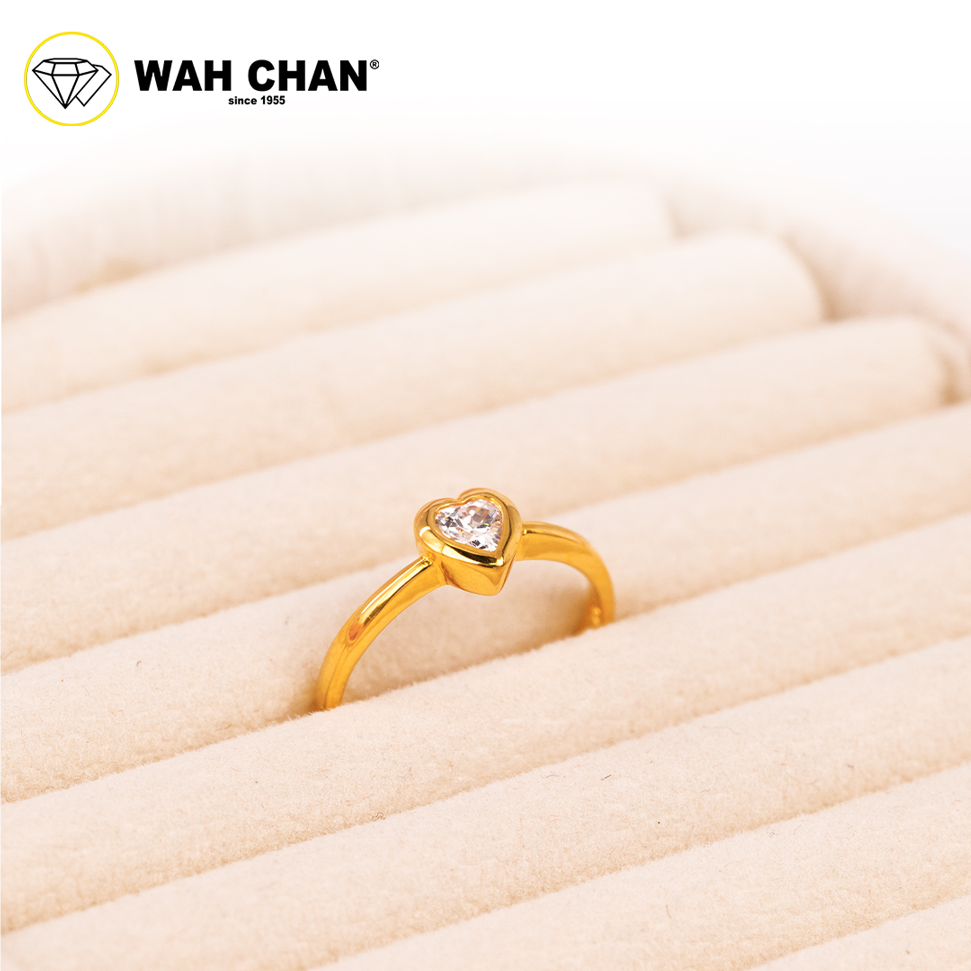 Wah Chan 585/14K Gold Ring - Cincin Zirconia R316 - Image 2