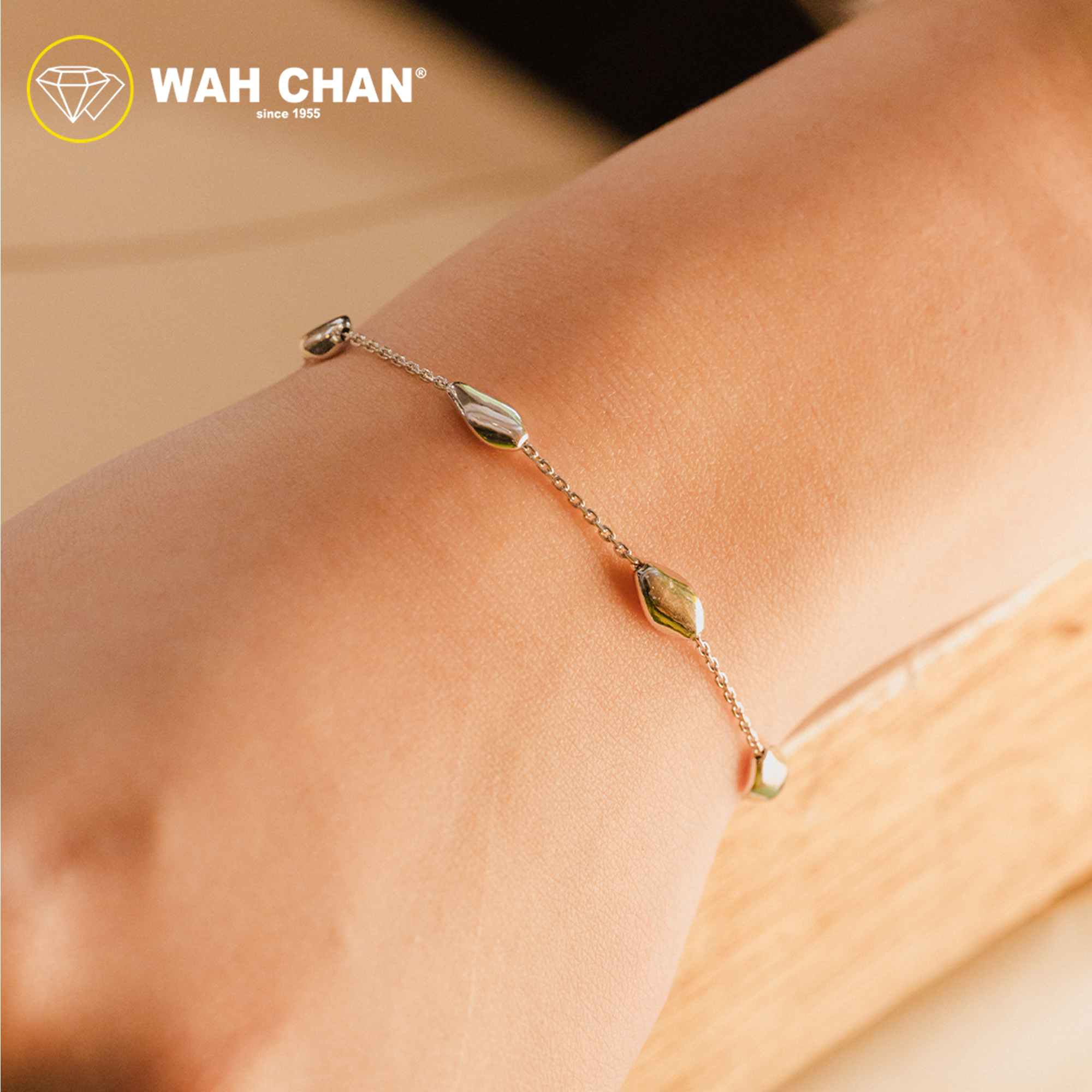 WAH CHAN S925 ITALIAN Silver Bracelet - Diamond Cut Cable N2B00012 - Image 5