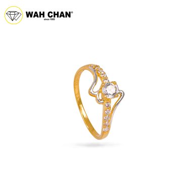 Wah Chan 585/14K Gold Ring - Cincin Zirconia WR245