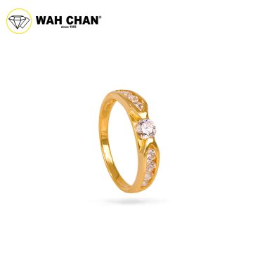 Wah Chan 585/14K Gold Ring - Cincin Zirconia WR500