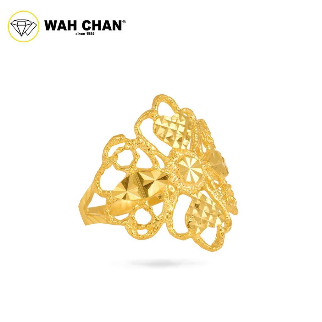 WAH CHAN 375 Gold Ring - Cincin Bunga 9KR003 - Image 2
