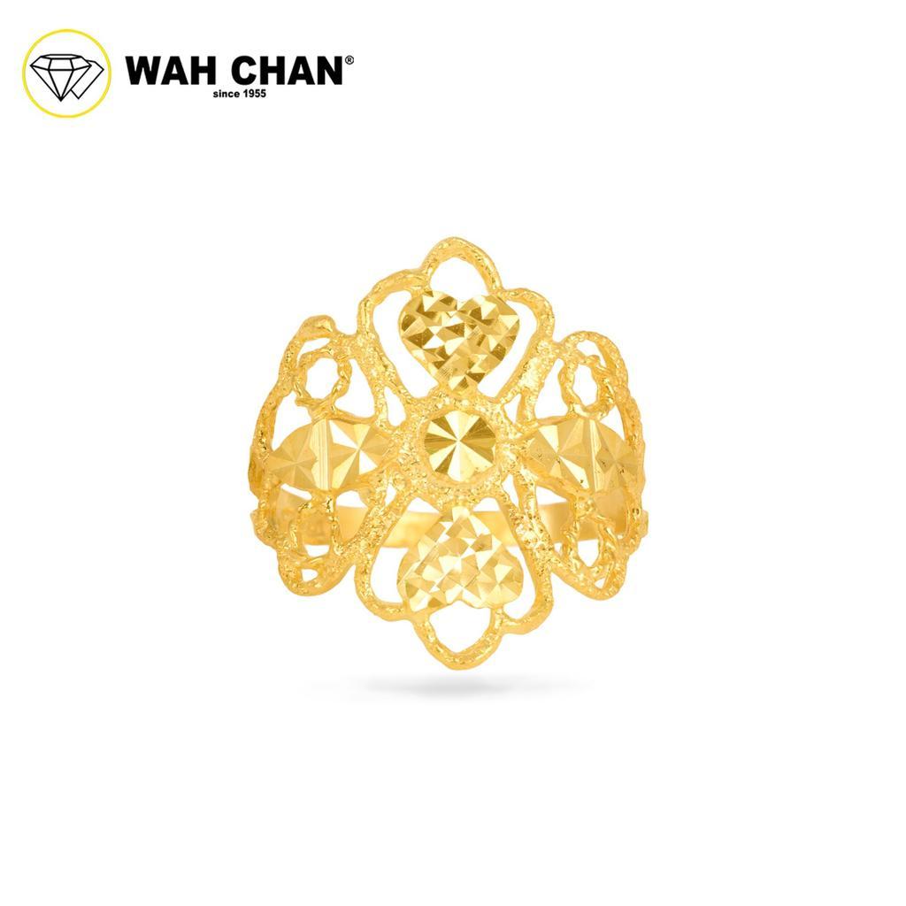 WAH CHAN 375 Gold Ring - Cincin Bunga 9KR003 - Image 3