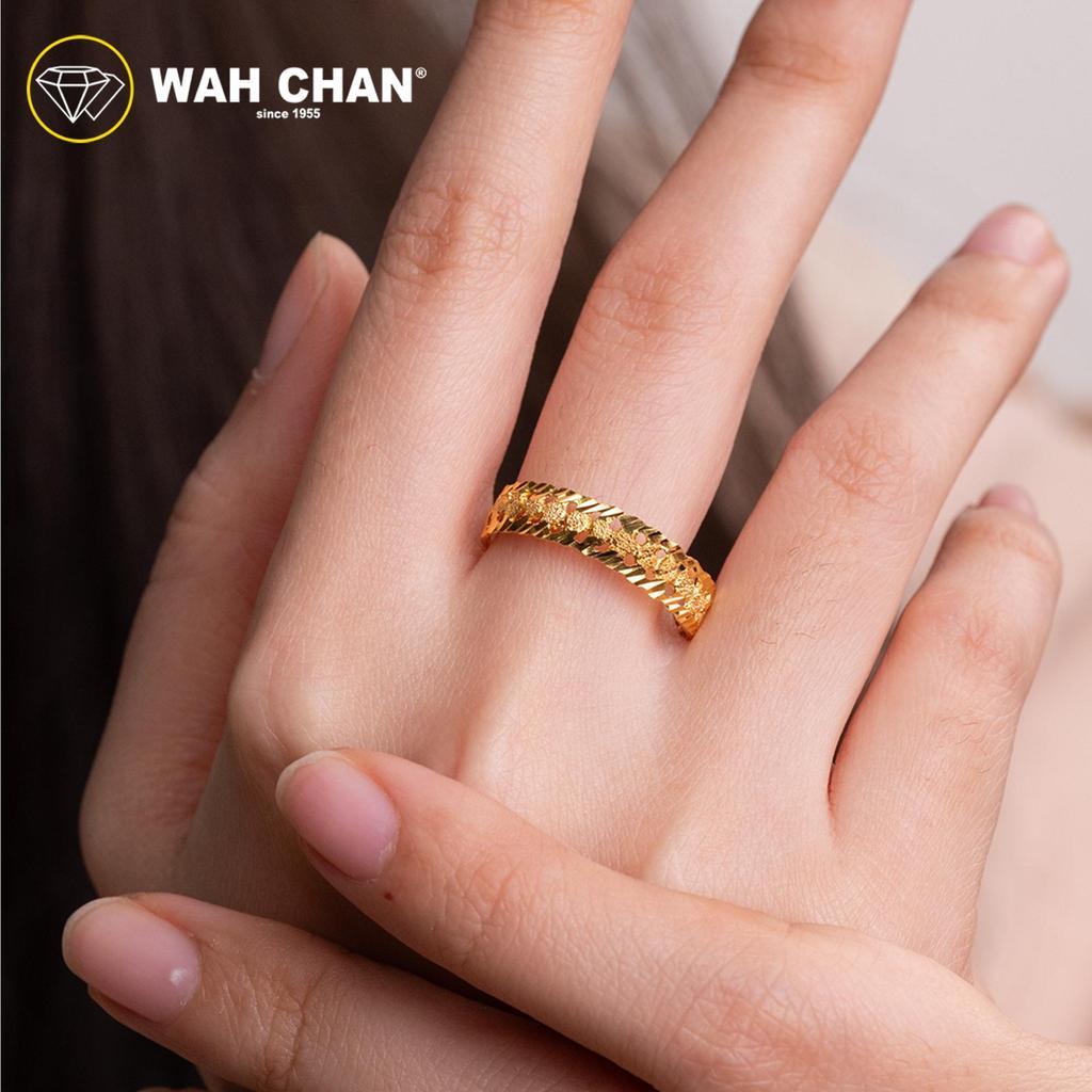 WAH CHAN 375 Gold Ring - Cincin Kait Pasir 9KR005 - Image 4
