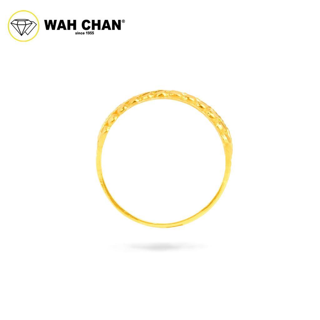 WAH CHAN 375 Gold Ring - Cincin Beaded Layer 9KR004 - Image 3