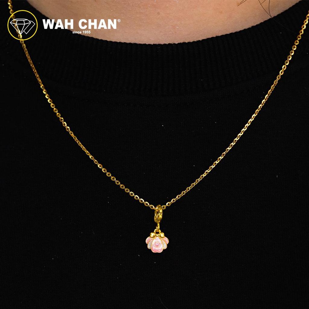 WAH CHAN 916 Gold Pendant - Bow Seashell OSP1405 - Image 3