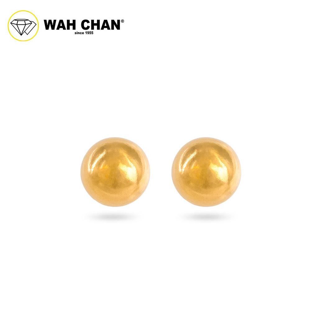 WAH CHAN 916 Gold Earrings - Classic Plain Earrings OSE1161 (M)