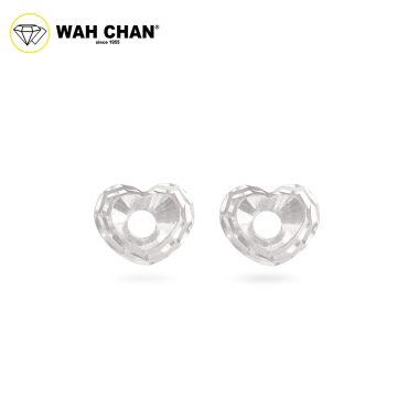WAH CHAN 9K White Gold Earrings EK01576-B01