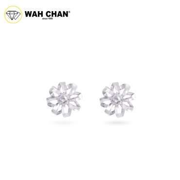 WAH CHAN 9K White Gold Earrings EK01769-A01