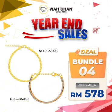 WAH CHAN S925 Sterling ITALIAN Silver Bracelet Bundle Deals 04 - NSBCRS030 + NSBKRZ005