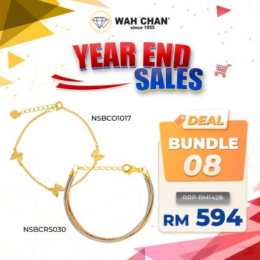 WAH CHAN S925 Sterling ITALIAN Silver Bracelet Bundle Deals 08 - NSBCO1017 + NSBCRS030