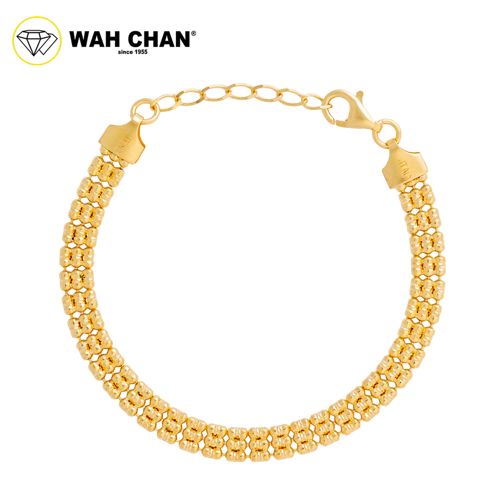 WAH CHAN S925 Sterling ITALIAN Silver Bracelet Bundle Deals 10 - NSBKRZ005 + NSBCRS020 - Image 4