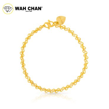 WAH CHAN 916 Gold Bracelet - Layered Paperclip OSB1299