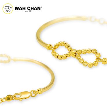 WAH CHAN 916 Gold Bangle - Infinity Boba OSG1015