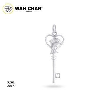 WAH CHAN 9K White Gold Pendant (PK00564-A01)