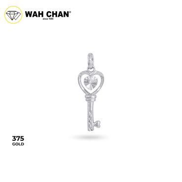 WAH CHAN 9K White Gold Pendant (PK00846-B01)