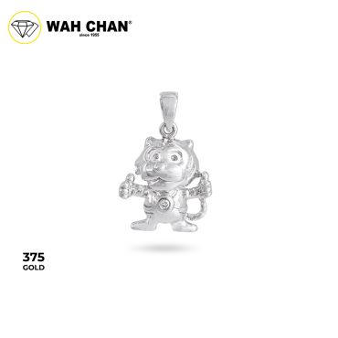 WAH CHAN 9K White Gold Diamond Pendant (PLK01828-A01)