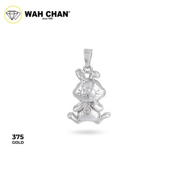 WAH CHAN 9K White Gold Diamond Pendant (PLK01829-A01)