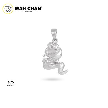 WAH CHAN 9K White Gold Diamond Pendant (PLK01831-A01)