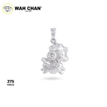WAH CHAN 9K White Gold Diamond Pendant (PLK01833-A01)