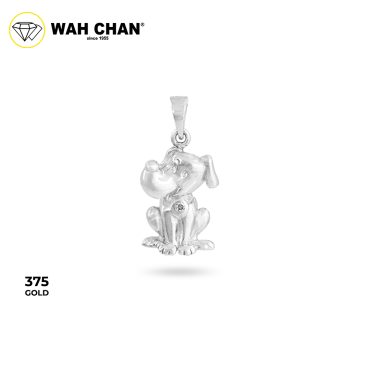 WAH CHAN 9K White Gold Diamond Pendant (PLK01836-A01)
