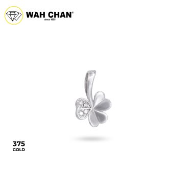 WAH CHAN 9K White Gold Diamond Pendant (PLK02089-A01)