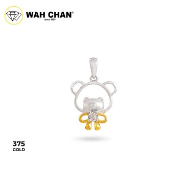 WAH CHAN 9K White Gold Diamond Pendant (PLK02176-B01)